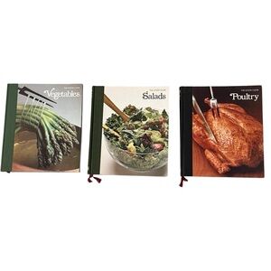 The Good Cook Vintage Retro Hardcover Cookbooks Set of 3.